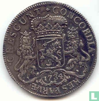 Gelderland 1 ducaton 1734 "cavalier d'argent" - Image 1