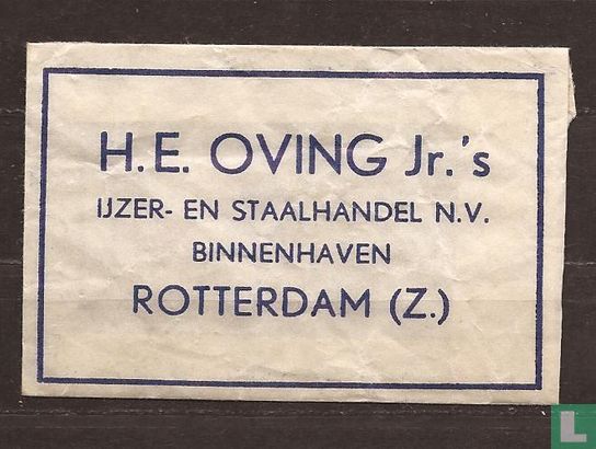 H.E. Oving Jr.'s IJzer en Staalhandel N.V.