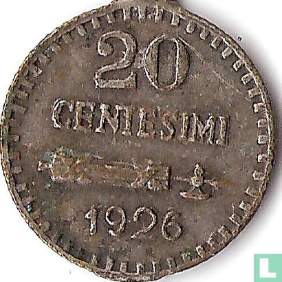 San Marino 20 centesimi 1926  - Image 1