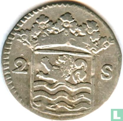Zeeland 2 stuiver 1730 (zilver) - Afbeelding 2
