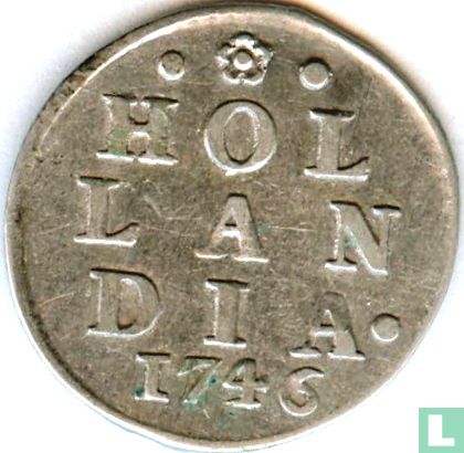Holland 2 stuiver 1746 (zilver) - Afbeelding 1