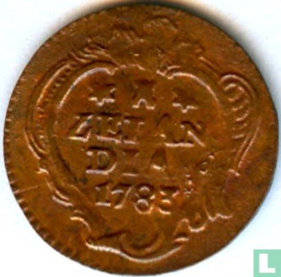Zealand 1 duit 1783 - Image 1