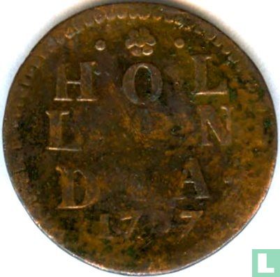 Holland 1 duit 1707 - Image 1