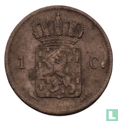 Netherlands 1 cent 1827 (caduseus) - Image 2