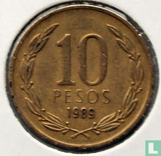 Chile 10 pesos 1989 - Image 1