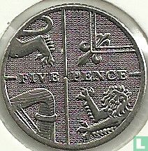 United Kingdom 5 pence 2009 - Image 2