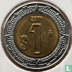 Mexico 1 peso 2001 - Afbeelding 1