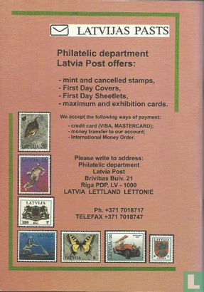Latvijas Pastmarku Katalogs 1997 - Afbeelding 3