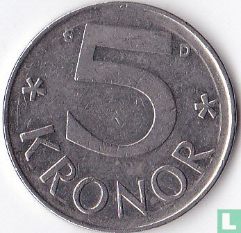 Zweden 5 kronor 1990 - Afbeelding 2