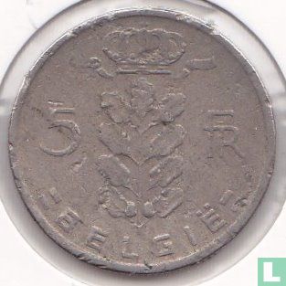 België 5 frank 1961 (NLD) - Afbeelding 2