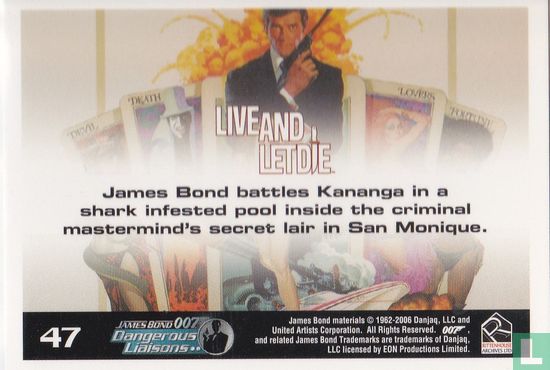 James Bond Battles Kananga in a shark infested pool - Afbeelding 2