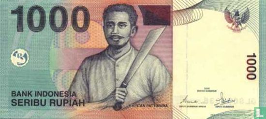 Indonesia 1,000 Rupiah 2001 - Image 1