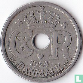 Denemarken 25 øre 1924 - Afbeelding 1