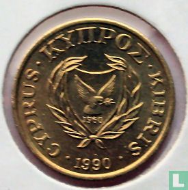 Chypre 5 cents 1990 - Image 1