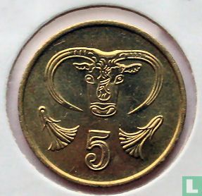 Cyprus 5 cents 1990 - Image 2