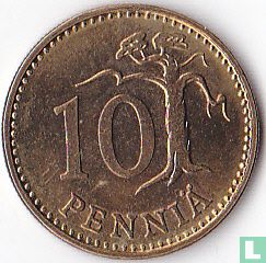 Finland 10 penniä 1967 - Image 2