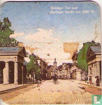 ..Ratinger Tor und Ratinger Straße um 1880/90 - Bild 1