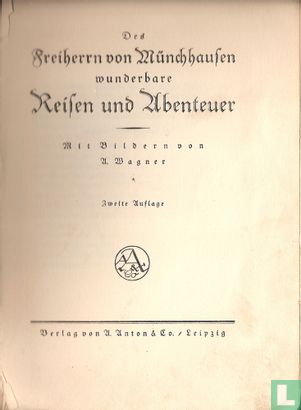 Des Freiherrn von Münchhausen wunderbare Reisen und Abenteuer  - Afbeelding 3