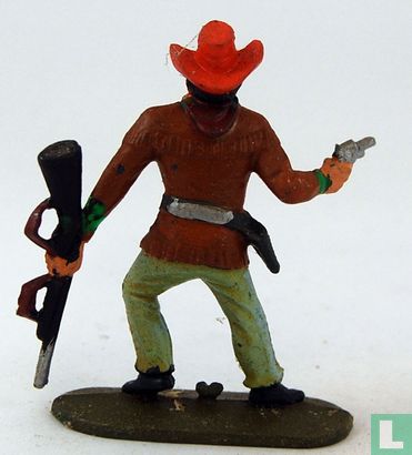 Cowboy mit Gewehr und Revolver (grün) - Bild 2
