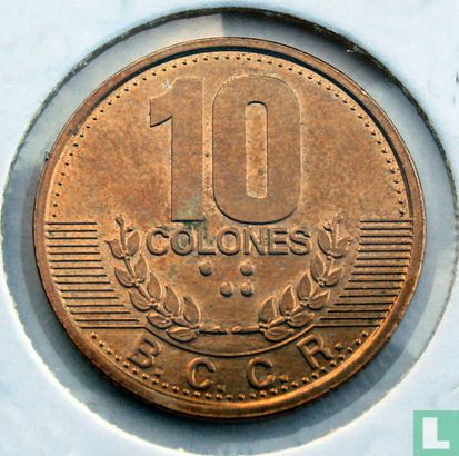 Costa Rica 10 colones 1995 - Afbeelding 2