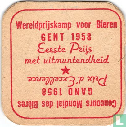 Gueuze Caves Bruegel garantie pur lambic / Gent Gand 1958  / Wereldprijskamp voor bieren Gent 1958 - Image 2
