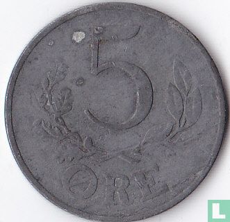 Dänemark 5 Øre 1945 - Bild 2