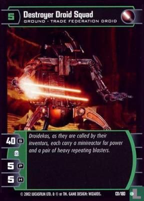 Destroyer Droid Squad 131/180 (2002) - SW-TCG 01) Attack of the Clones ...