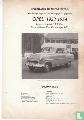 Opel 1953-1954 - Afbeelding 1