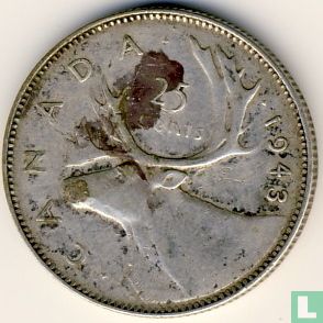 Kanada 25 Cent 1943 - Bild 1