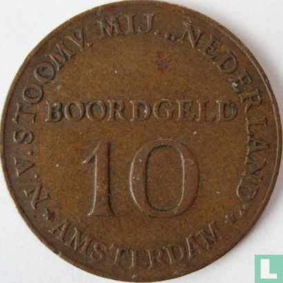 Boordgeld 10 cent 1947 SMN - Image 1