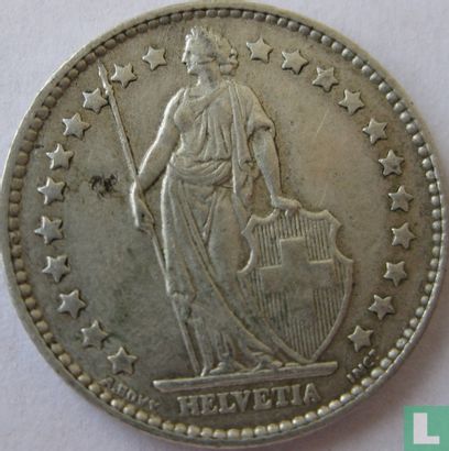 Zwitserland 1 franc 1964 - Afbeelding 2