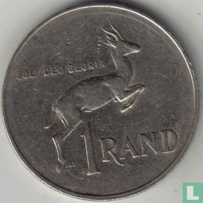 Afrique du Sud 1 rand 1987 (nickel) - Image 2