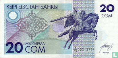 Kyrgyzstan 20 som - Image 1