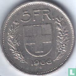Zwitserland 5 francs 1966 - Afbeelding 1