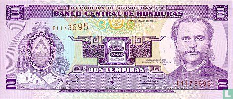 Honduras 2 Lempiras - Image 1