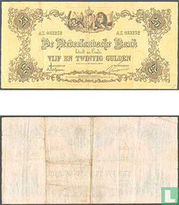 25 guilder Netherlands 1860