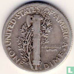 États-Unis 1 dime 1936 (sans lettre) - Image 2