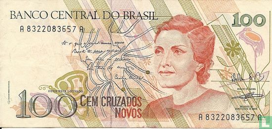 Brazil 100 cruzados novos - Image 1
