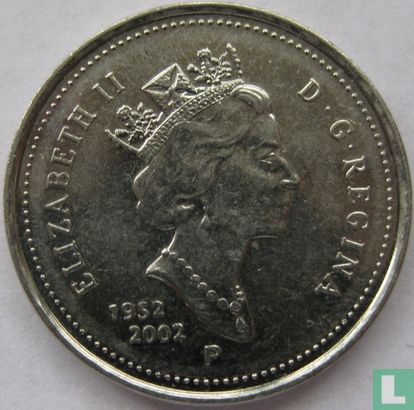 Canada 5 cents 2002 "50th anniversary Accession of Queen Elizabeth II" - Image 1
