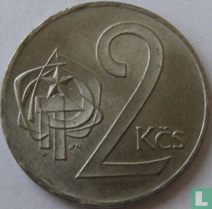 Czechoslovakia 2 koruny 1972 - Image 2