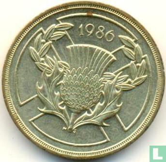 Royaume-Uni 2 pounds 1986 (nickel-laiton) "Commonwealth Games in Edinburgh" - Image 1