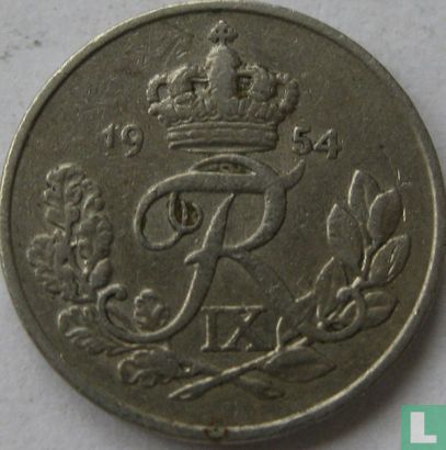Denemarken 10 øre 1954 - Afbeelding 1
