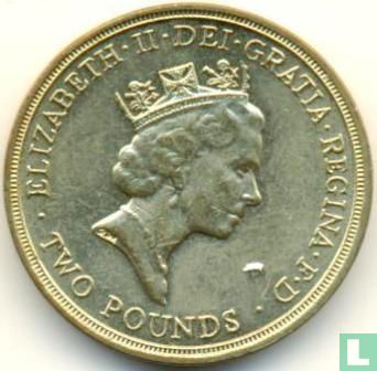 Verenigd Koninkrijk 2 pounds 1986 (nikkel-messing) "Commonwealth Games in Edinburgh" - Afbeelding 2