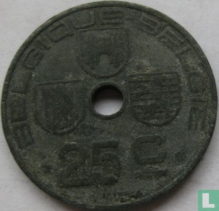 Belgium 25 centimes 1942 (FRA-NLD) - Image 2