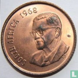 Zuid-Afrika 2 cents 1968 (SOUTH AFRICA) "The end of Charles Robberts Swart's presidency" - Afbeelding 1