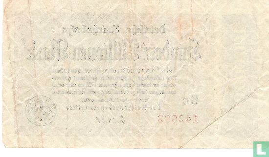 Berlin (Reichsbahn) 100 Million Mark 1923 - Image 2