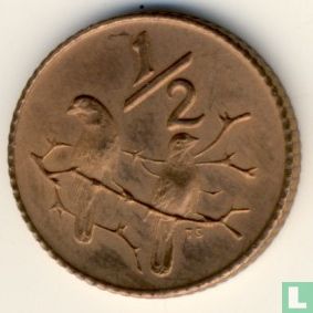 Afrique du Sud ½ cent 1971 - Image 2