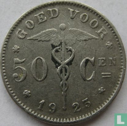 Belgique 50 centimes 1923 (NLD) - Image 1