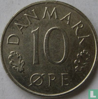 Dänemark 10 Øre 1973 - Bild 2