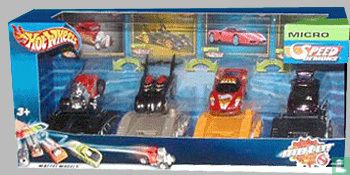 Batmobile Micro Speeddemons 4-car set